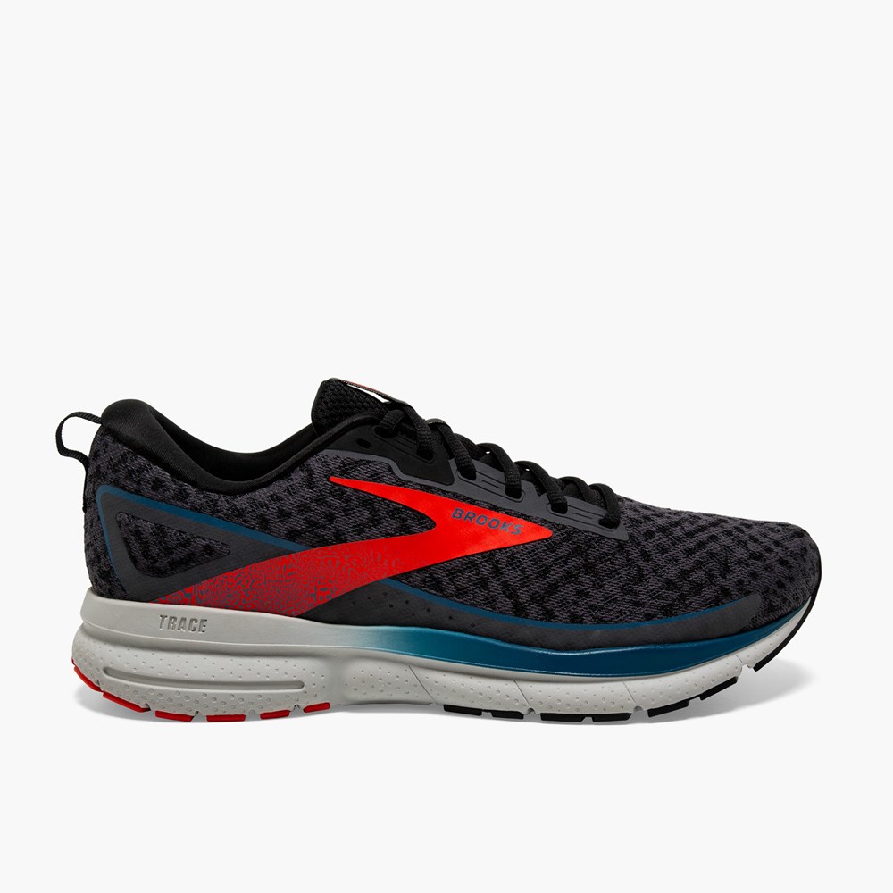 Chaussures Running Route Brooks Trace 3 Rouge Bleu Homme | GCN-2978250